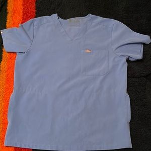 Figs mens large ciel blue set , gently used